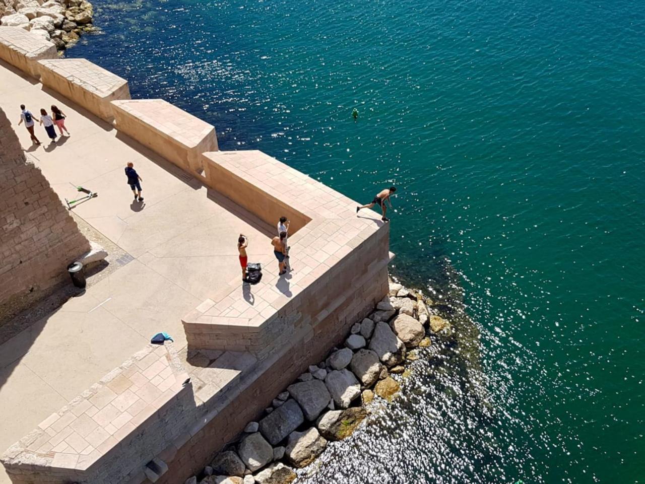 Vue Mer Plage Catalans Vieux Port Clim - 2 Chambres Marseilles Buitenkant foto