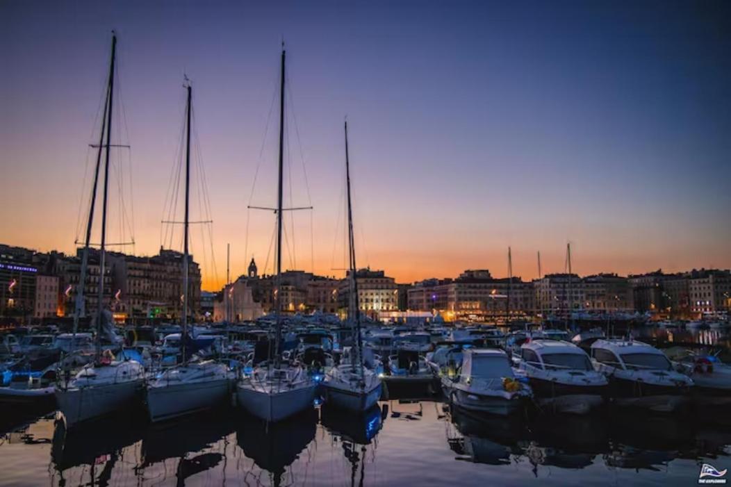 Vue Mer Plage Catalans Vieux Port Clim - 2 Chambres Marseilles Buitenkant foto